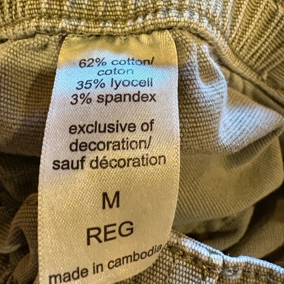 Maurice’s light khaki green cargo pants drawstring hem women’s size M - Picture 8 of 10